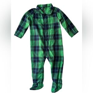 Primary Baby Plaid Footed Pajamas